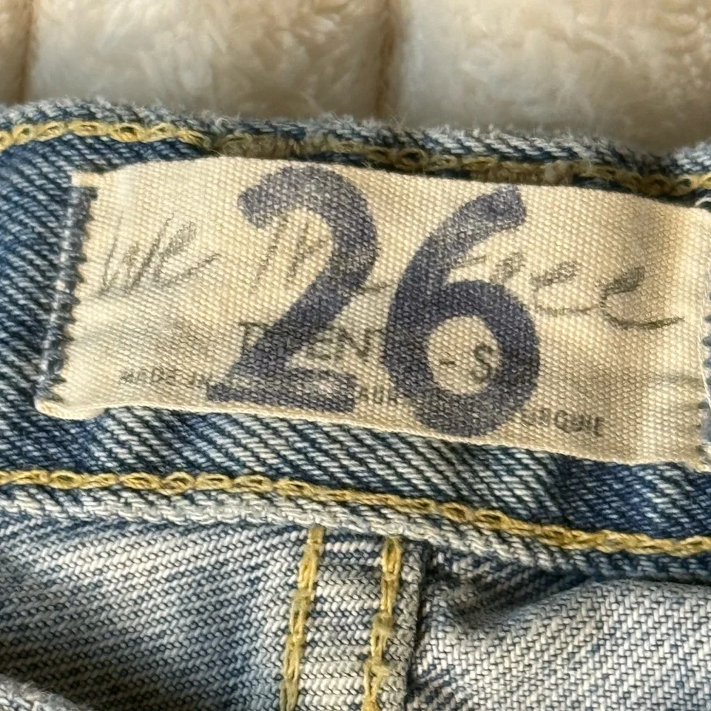 We The Free Free People Busted Knee High Rise Jeans Light Wash 26